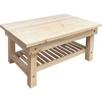 Pine Furniture Kit Coffee Table T600mm x W1200mm x L450mm