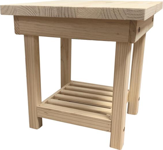 Pine Furniture Kit Side Table T470mm x W470mm x L450mm