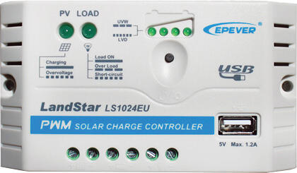 SOLAR CHARGE CONTROLLER 12/24V 10A USB