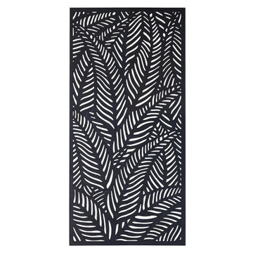 Decor screen ferns 1800 x 900 charcoal