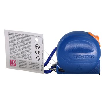 DEXTER L2 2M MEASURING TAPE/KEY HOLDER