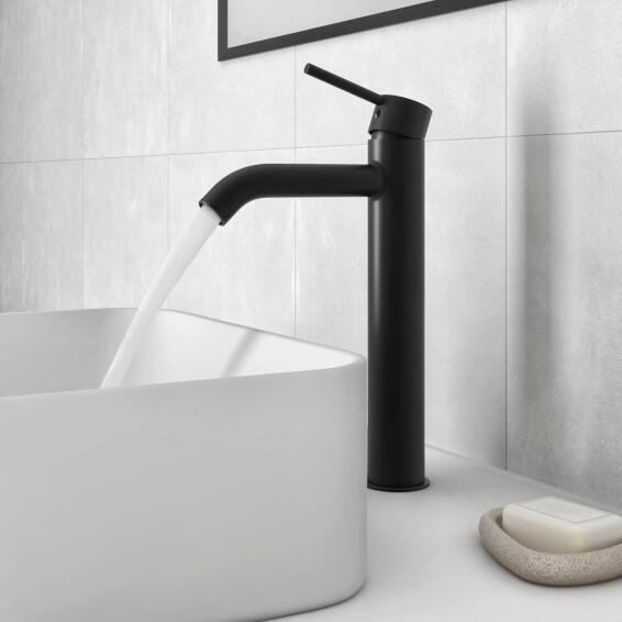 Sensea Mia Tall Basin Mixer  Black H21CM.