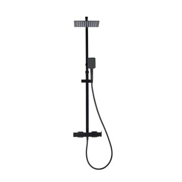 Sensea Studio Full System Shower Column Black With Mixer 