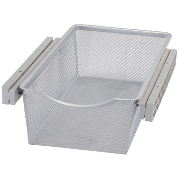 Spaceo Sliding Mesh Metal Basket H15xW36.8xD58cm
