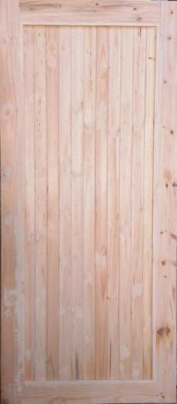 Interior Sliding Door Kit Pine Barn Vertical Slat-W930xH2100mm