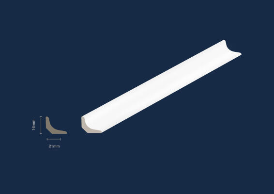 Polymer Scotia White T16mm x W21mm x L2700mm