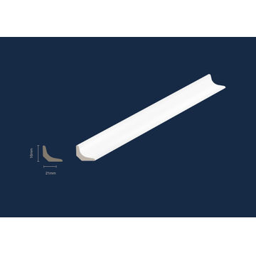 Polymer Scotia White T16mm x W21mm x L2700mm