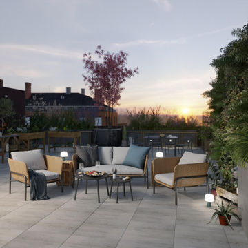 Patio Furniture Set NATERIAL Nabis Beige