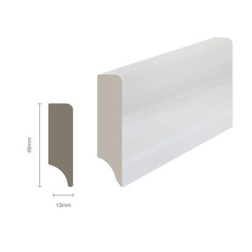 Skirting Polymer Ready to Paint (T)13x(W)48x(L)2700mm