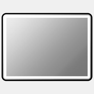 Mirror Black Frame Illuminated CCT 80X60 Cm