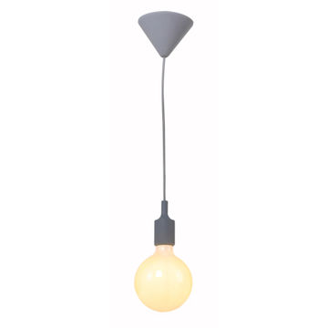 SILICONE PENDANT 125MM GREY