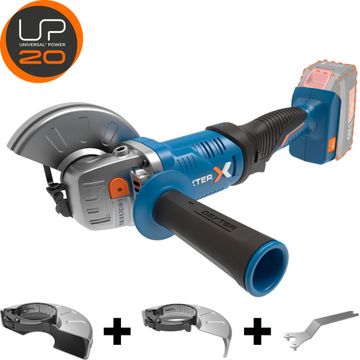 DEXTER 20V CORDLESS DISC CUTTER + ANGLE GRINDER TOOL