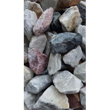 Garden Pebble Zebra Dump Rock 40-80mm 15kg