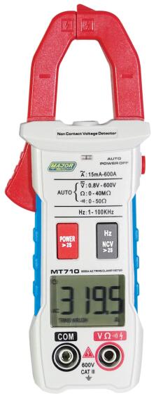 MULTIMETER SMART CLAMP MAJOR TECH 600A A