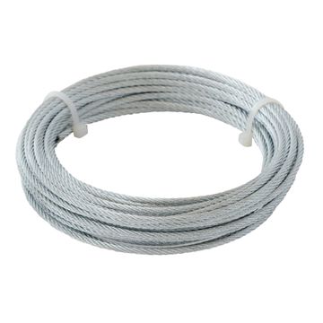 Cable steel zinc plated non sheated CW1  diameter 2.9mm length 10m Standers