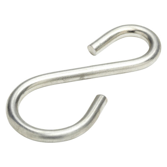 S-hook open silver 5x15/24mm standers