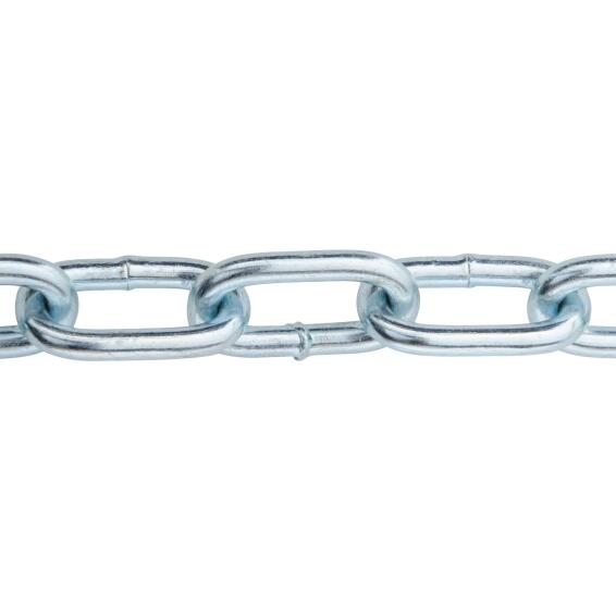Chain steel zinc plated short link STANDERS 4mm per meter