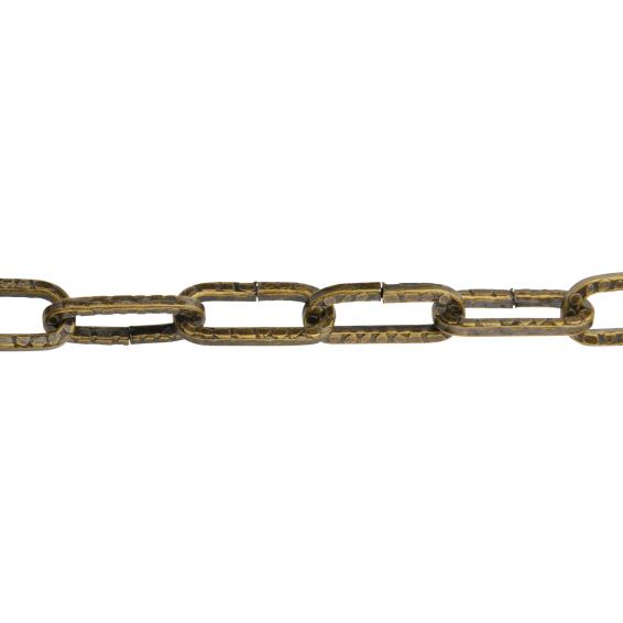 CH11 CHANDELIER SQUARE HAMMERED WIRE D2MM L 25M ANTIQUE BRASS