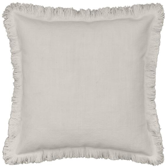 Inspire lucile trench cushion with zip & fringes 45x45cm