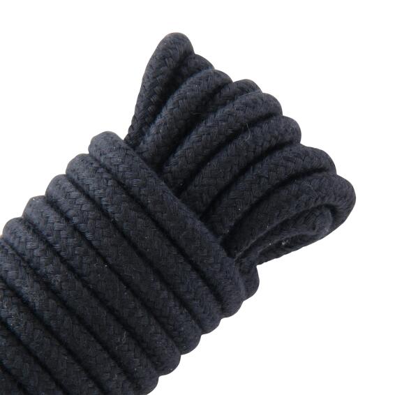 Rope RO44 soft touch PP black diameter 8mm length 10m Standers