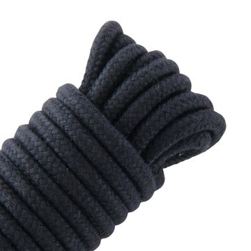 Rope RO44 soft touch PP black diameter 8mm length 10m Standers
