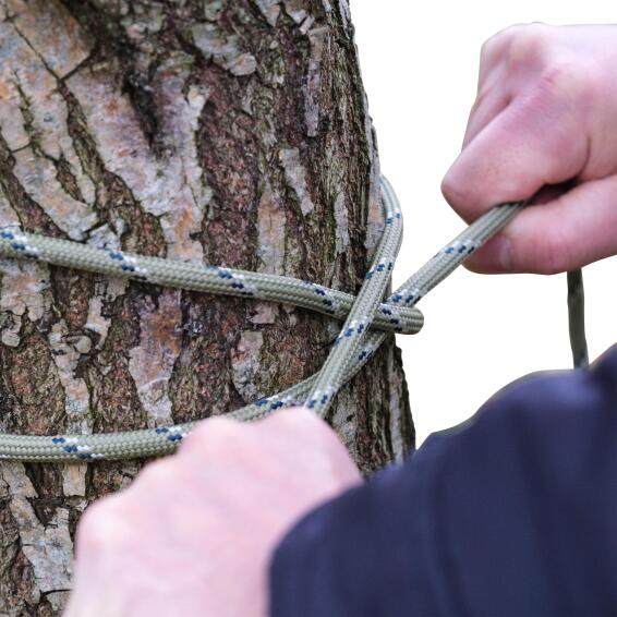 Rope braided fiber RO42 PP green décor diameter 8mm length 15m Standers