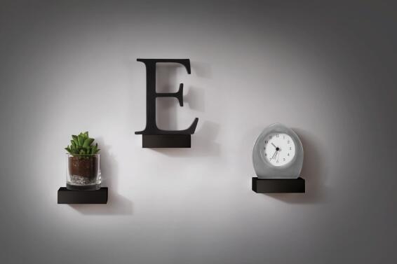 ShoWcase Shelves Set Of 3 Black W11xD8xh3cm