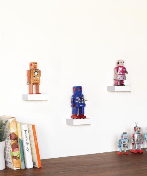 ShoWcase Shelves Set Of 3 White W11xD8xh3cm