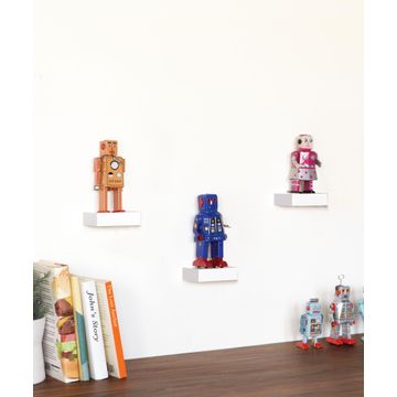ShoWcase Shelves Set Of 3 White W11xD8xh3cm