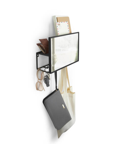 Umbra cubiko accessories organizer black w32xd10xh20cm