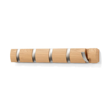 Umbra 5 flip hooks natural w51xd3xh6cm