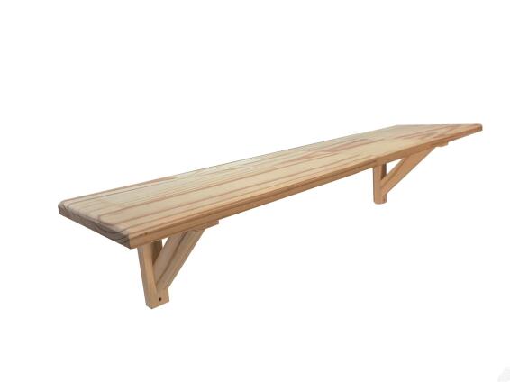 Pine Shelf with brackets T18mm x W220mm x L1200mm