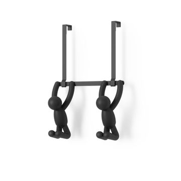 Umbra buddy double over the door hook black w22xd11xh30cm