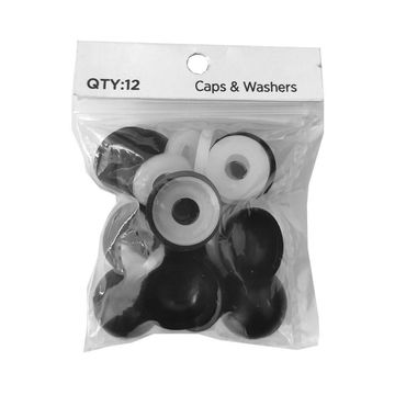 DUROBAR CAPS AND WASHERS BLACK 12PC