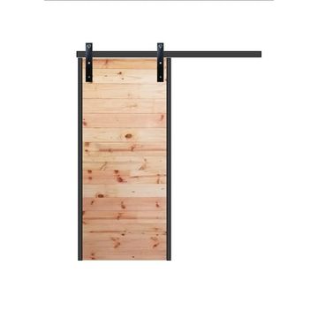 Interior sliding door kit Barn style with steel trim W930mm x H2100mm