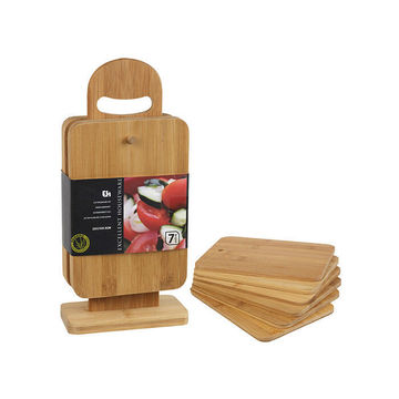 Kitchen Cutting Board 7Piece Bamboo 15X33X9 Cm