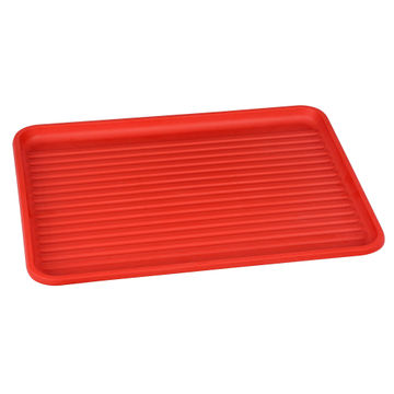 Kitchen Rectangular Dish Drying Tray Dark Red