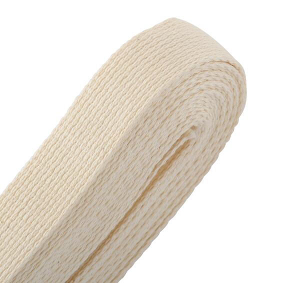 Strap cotton Standers beige L5m D25mm