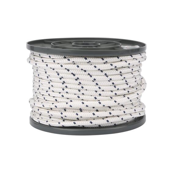 Rope braided fiber RO7 PP white diameter 8mm per meter Standers