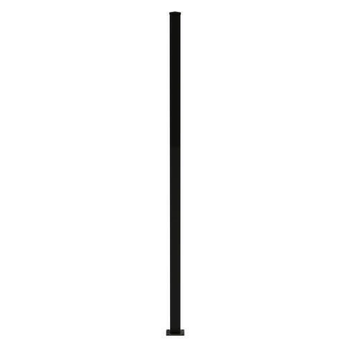 Post Square Black 2400X76X76X1.6Mm