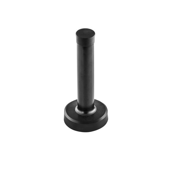 Door stop mount stainless steel MACKIE black