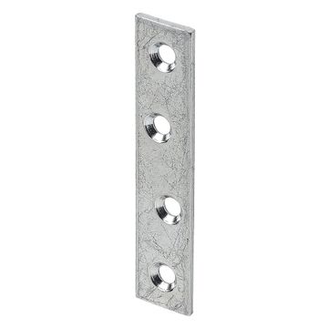 Straight connecting plate galvanized VORMANN 100x15mm