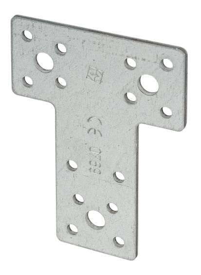 T-Flat connector sendzimir galvanized VORMANN 80x68mm