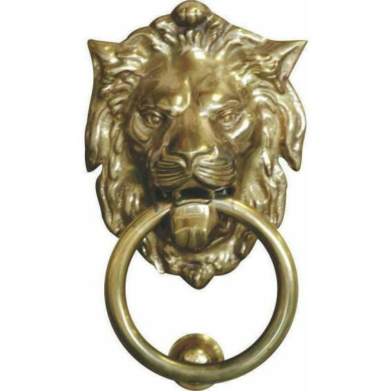 Door knocker lions head DCH gold  