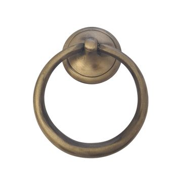 Pull ring classic cupboard DCH antique brass 75mm 