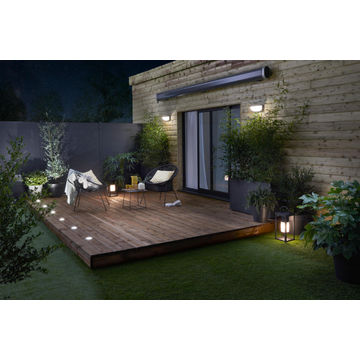 SOLAR WALL 4DIM 900LM IP44 ALU N PC