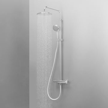 Full system shower 3jets acs chrome SENSEA Redondo 26X26CM