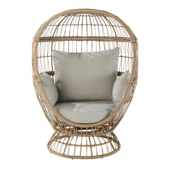 Naterial Juno Wicker Egg Chair Natural H147cmxD97cmxW113cm
