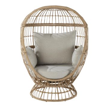Naterial Juno Wicker Egg Chair Natural H147cmxD97cmxW113cm