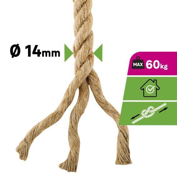 JUTE ROPE TH26 D14MM L10M